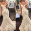 Popular Sweetheart Strapless Mermaid Lace Tulle Cheap Wedding Dresses, WD0199