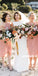 Inexpensive Sleeveless Chiffon Sheath Beautiful Bridesmaid Dress, FC2019
