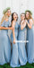 Mismatched A-line Chiffon Different Styles Inexpensive Bridesmaid Dress, FC2710