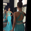 Mermaid Open-Back Long Prom Dress, Chiffon Sleeveless Beaded Prom Dress, KX364