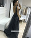 Charming A-line Beaded Sleeveless Tulle V-neck Backless Prom Dresses, FC432