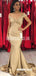 Off Shoulder Mermaid Sexy Jersey Long Bridesmaid Dress, FC4620