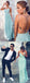Cheap Simple Chiffon Open Back Cheap Tiffany Blue Prom Dress, Junior Sexy Long Wedding Party Dresses, WG50