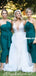 Gorgeous Mermaid Straight Neckline Backless Tea-Length Bridesmaid Dress, FC5023