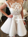 Charming A-line Tulle Cap Sleeve Lace Homecoming Dress, FC5070