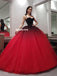 Elegant Sweetheart A-line Tulle Gradual Spaghetti Straps Prom Dresses, FC5440