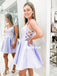 Simple Satin A-line Sweetheart Homecoming Dress, FC6128