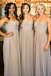 Chiffon Sweet Heart Bridesmaid Dress, Simple Floor-Length Bridesmaid Dress, LB0823