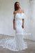 Spaghetti Straps Lace Wedding Dress, Off Shoulder Tulle Backless Wedding Dress, LB0940