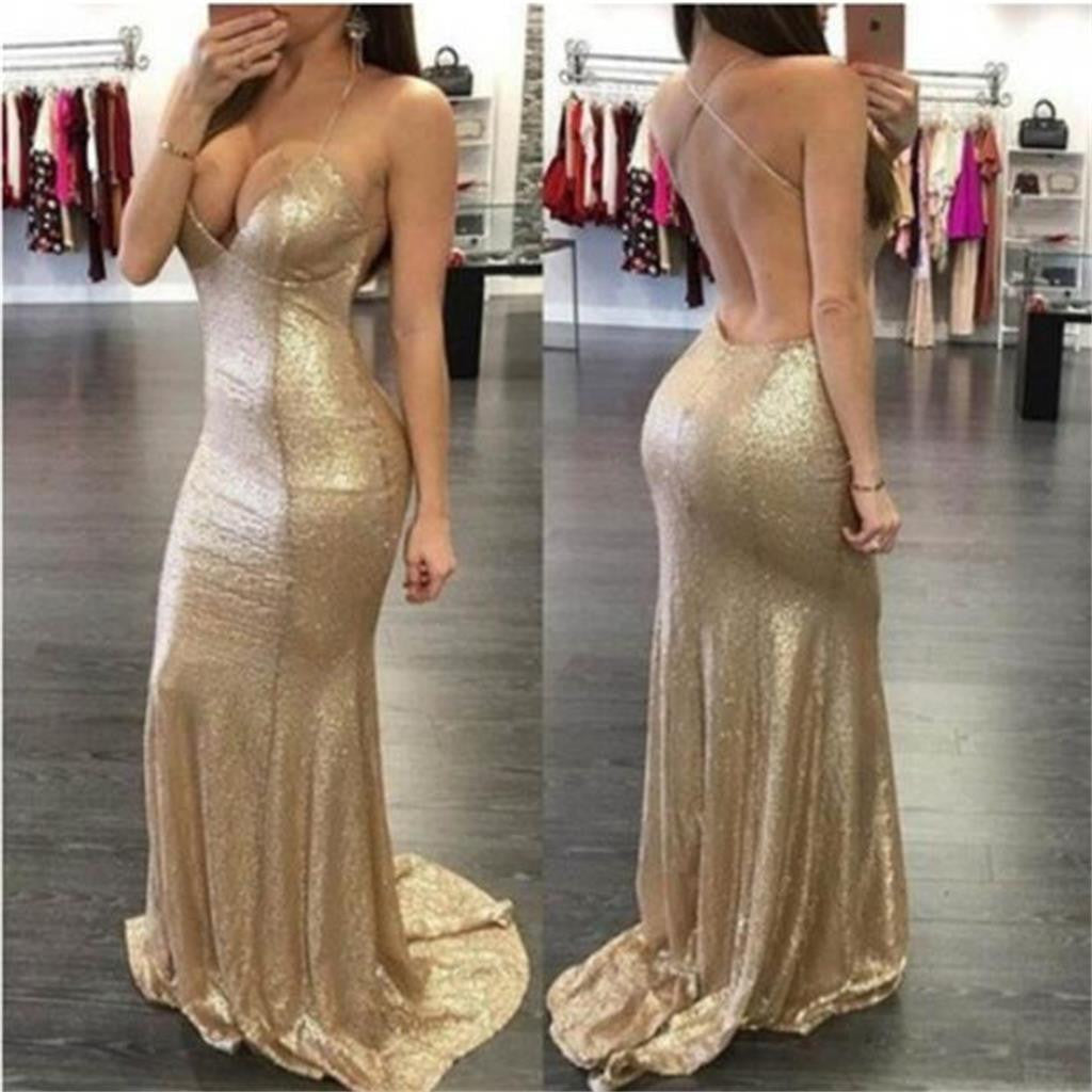 Sequined Prom Dresses, Spaghetti Straps Prom Dresses,Mermaid Long Prom Dresses,Sexy Prom Dresses,Party Prom Dresses,Evening Prom Dresses,Prom Dresses Online,PD0075