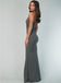 Elegant Mermaid Double FDY Sleeveless Floor-Length Bridesmaid Dress, FC2733